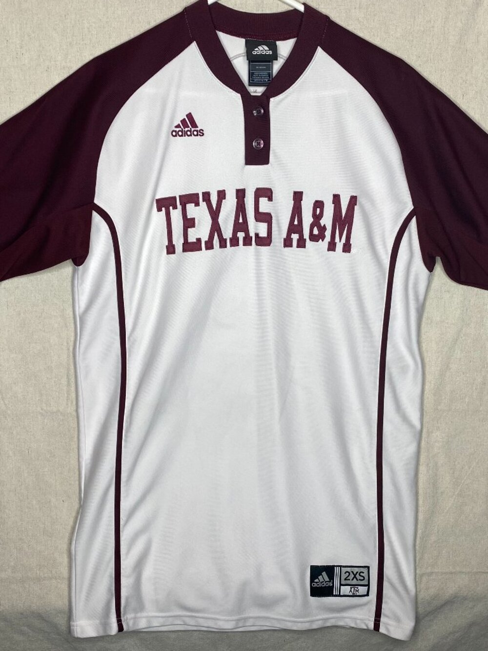 Texas A&M Jersey 12th Man Foundation Aggies Applique Sewn-On Aggies Howdy 2XS